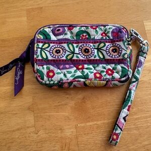 Vera Bradley Purple and Green Quilted Wristlet. ❣️